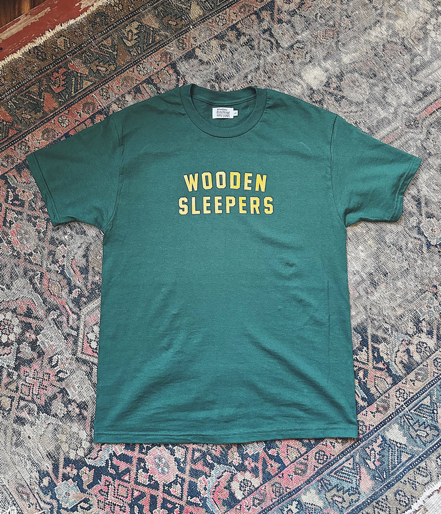 Wooden Sleepers Arc Logo T-shirt – Forest Green