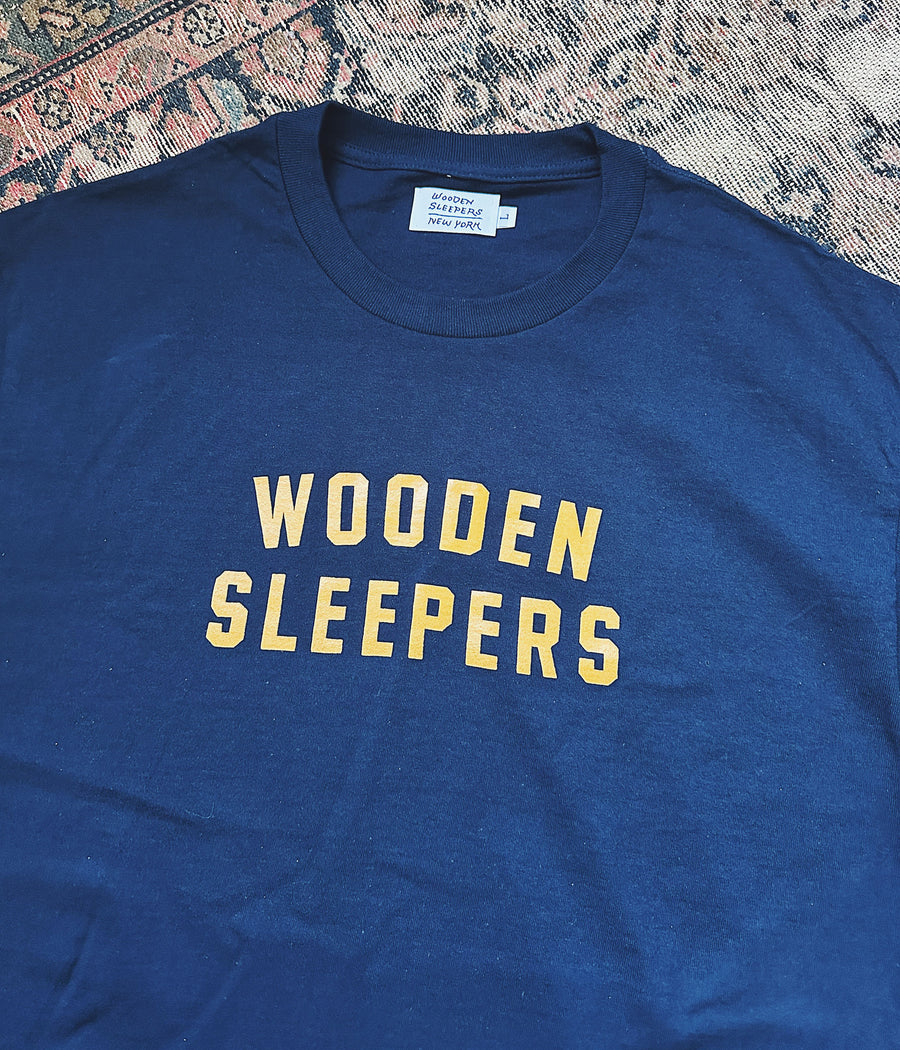 Wooden Sleepers Arc Logo T-shirt – Navy
