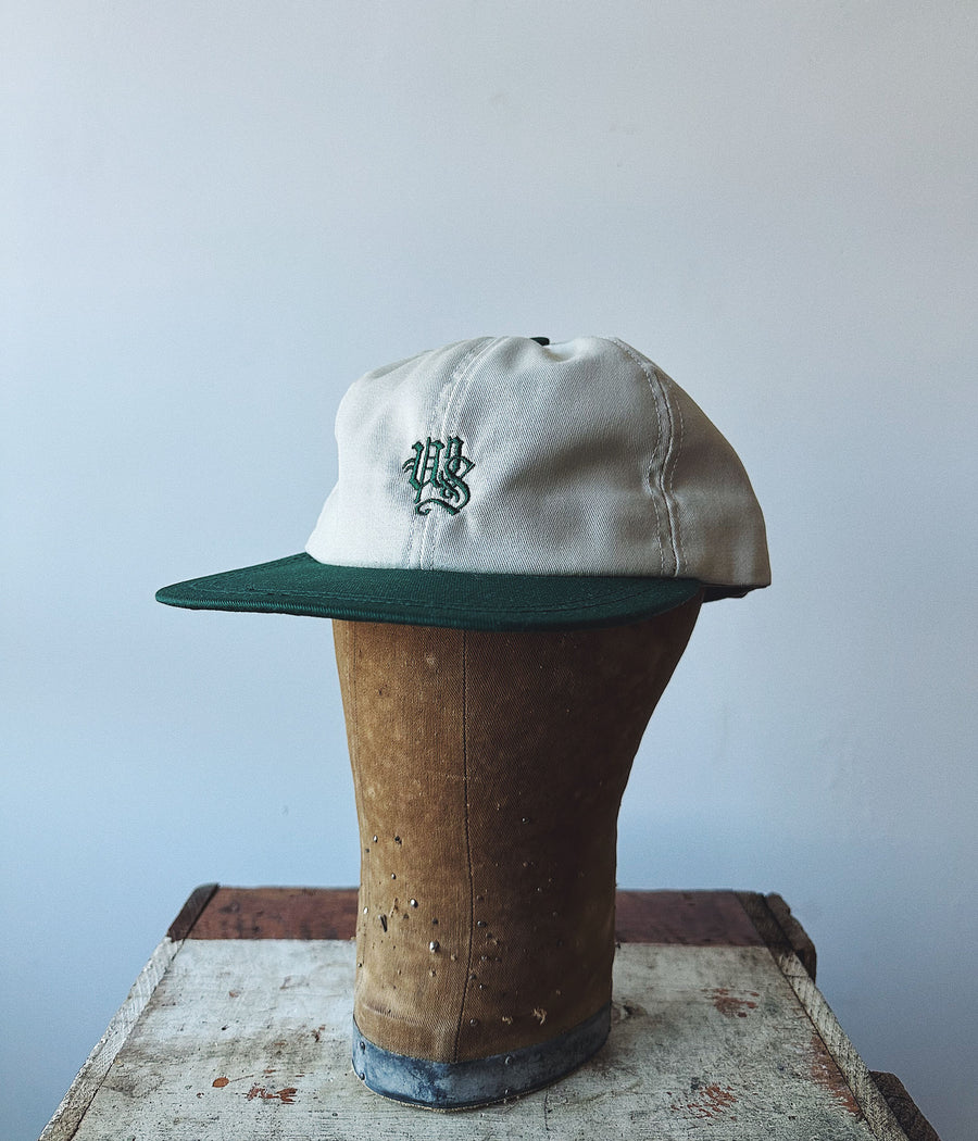 Wooden Sleepers Monogram Hat - Natural / Forest Green