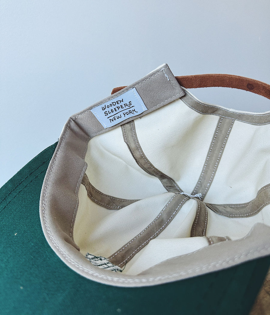 Wooden Sleepers Monogram Hat - Natural / Burgundy