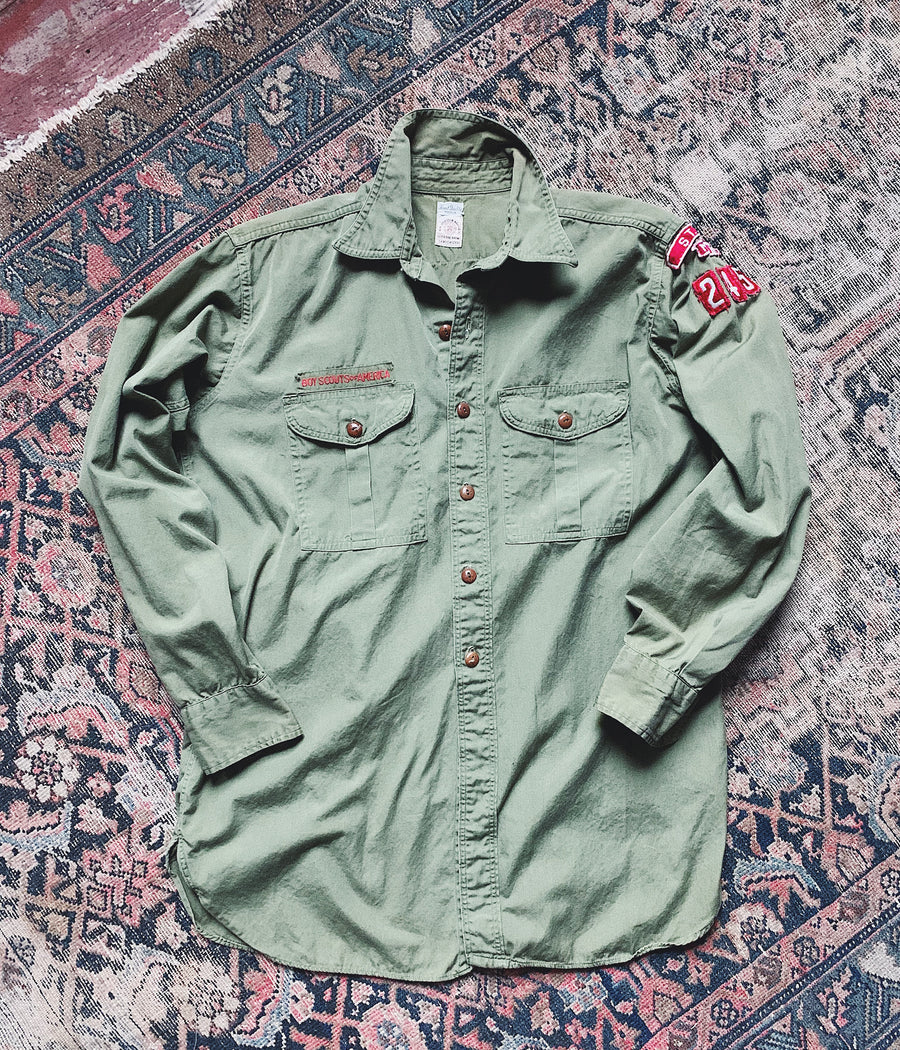 Vintage Poplin Boy Scouts Shirt
