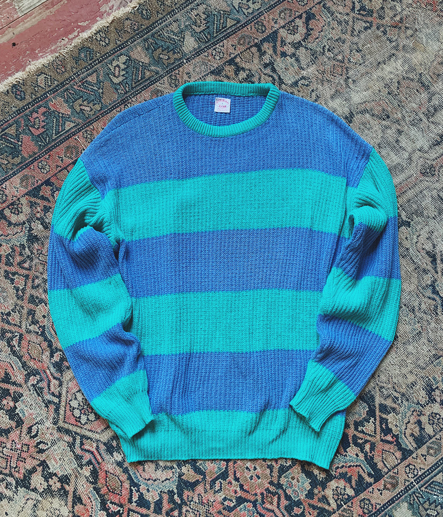 Vintage Brooks Brothers Striped Cotton Sweater