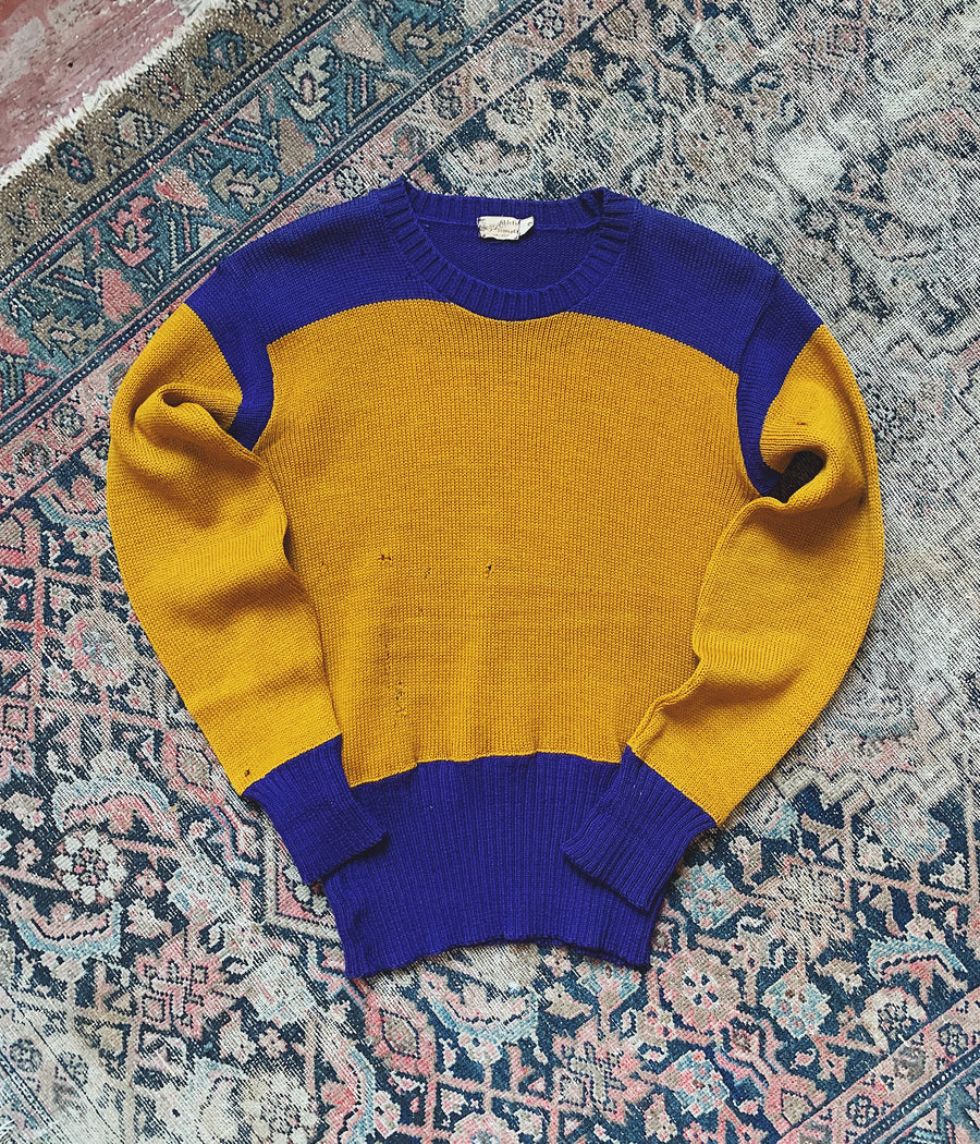 Vintage College Athletic Supply Co. Varsity Sweater