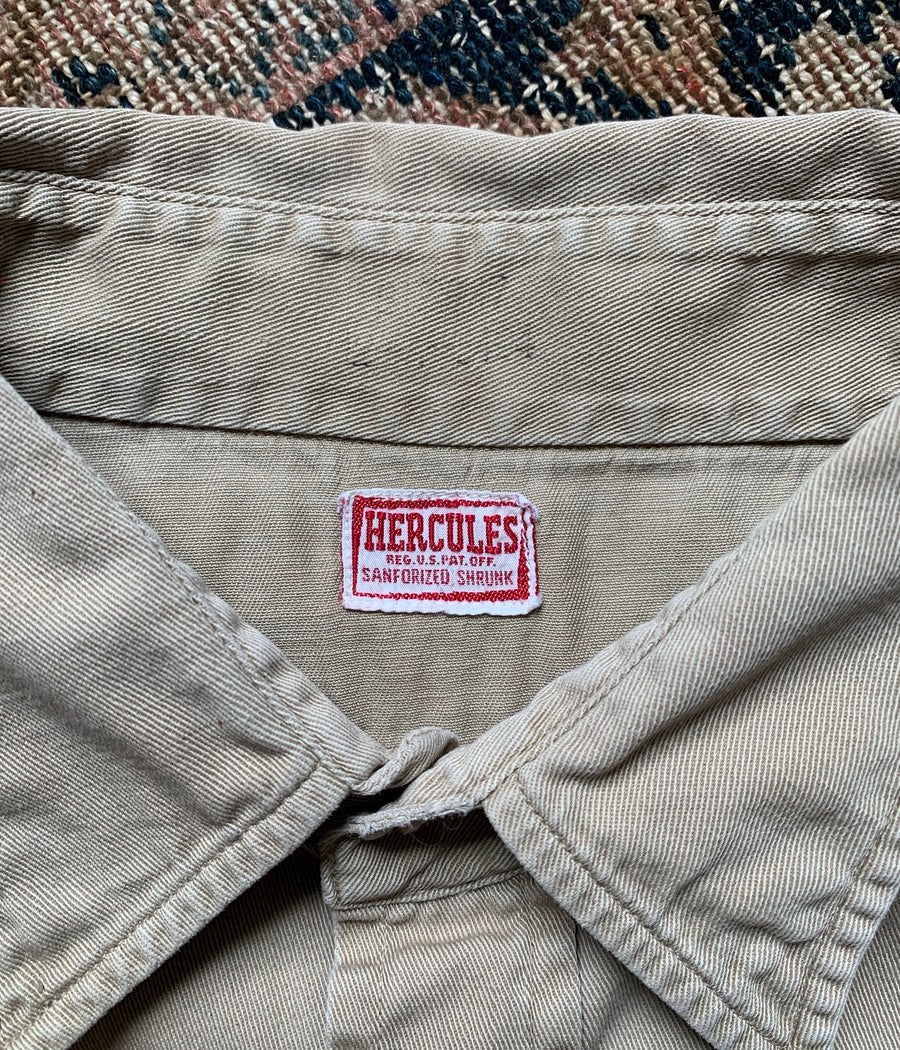 Vintage Hercules Khaki Work Shirt