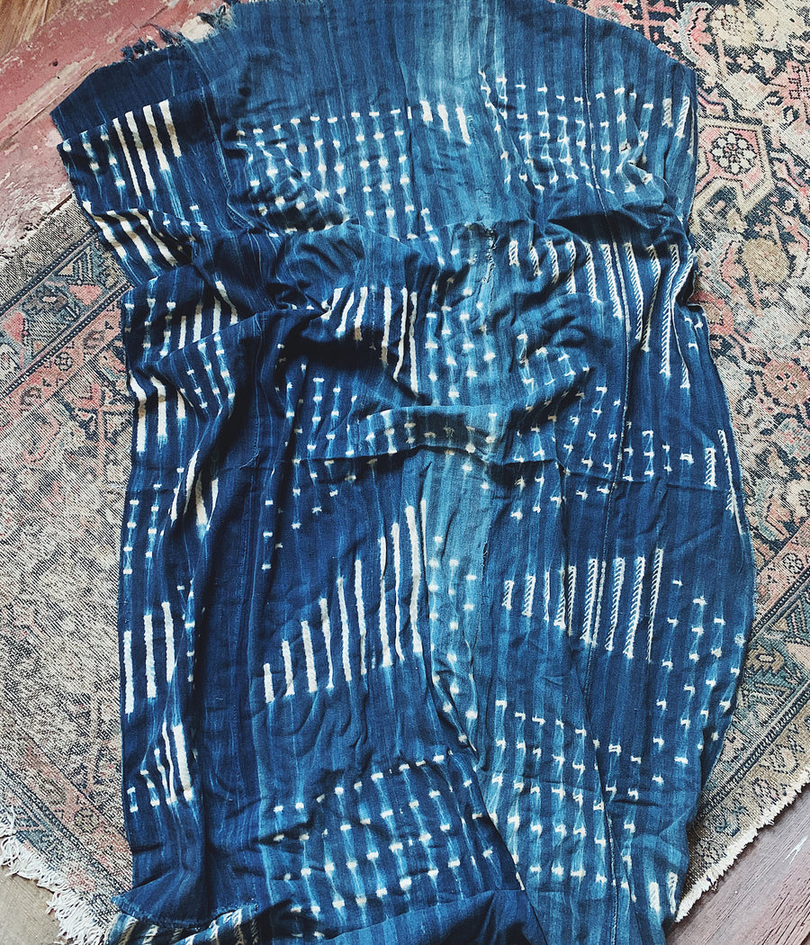 Vintage Indigo Fabric