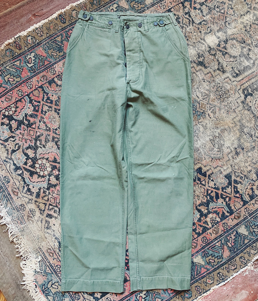 Vintage M-43 Military Field Trousers - 31x32
